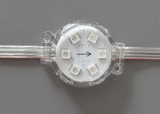 Крышка водоустойчивого диаметра DC24V UCS1903 IC 40mm Addressable прозрачная подвергла лампа действию СИД
