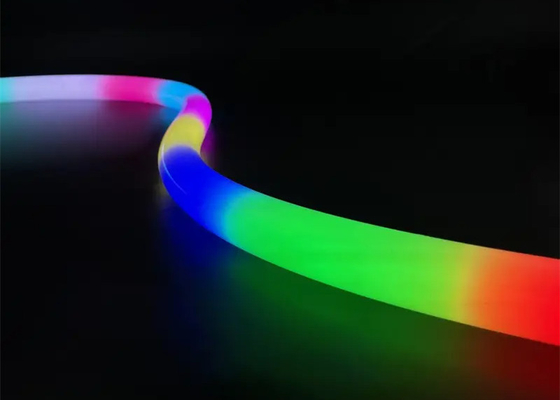 Цифровая световая панель адресуемая RGB Led Neon 360° Круглый 25 мм Магический цвет Внешнее управление