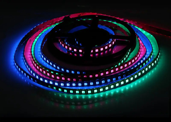 Дигитальная двойная сигнальная линия DC12V IP20 WS2815 SMD5050 96 LED/m l RGB IC Адресованная светодиодная лента