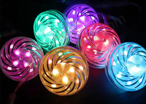 24v RGB WS2811/UCS1903 светодиодный развлекательный свет Pixel Light Cabochon LED 60mm 18 светодиодов