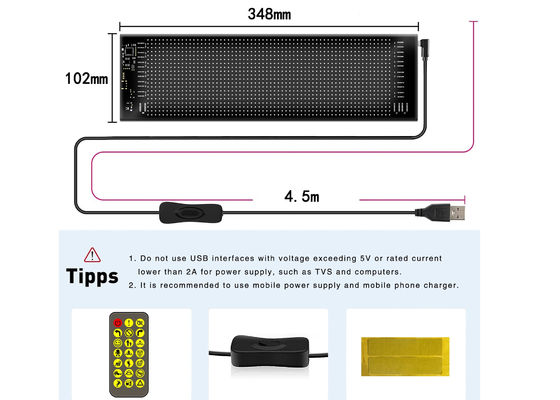 Диодная табличка управления приложениями