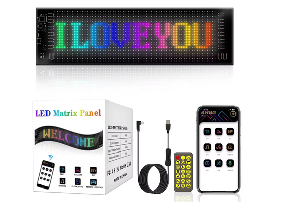 Мягкий светодиодный экран Бренд реклама Продвижение дисплей RGB Цвет APP Умный программируемый внутренний светодиодный знак