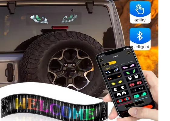 Мягкий светодиодный экран Бренд реклама Продвижение дисплей RGB Цвет APP Умный программируемый внутренний светодиодный знак