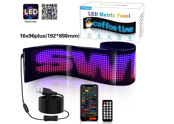 Настройка текстового паттерна анимации LED матричная панель для рекламы рекламного продвижения дисплей RGB цвет APP умный внутренний светодиодный экран