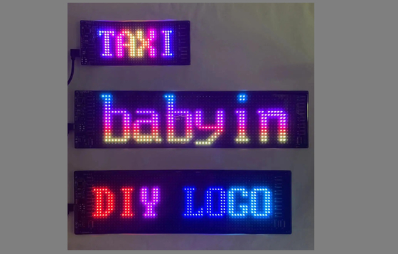 DIY Led Taxi Window Display Led Screen Для рекламы автомобилей Настраиваемый дизайн для JDM,реклама автомобилей