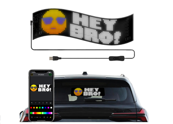 DIY Led Taxi Window Display Led Screen Для рекламы автомобилей Настраиваемый дизайн для JDM,реклама автомобилей