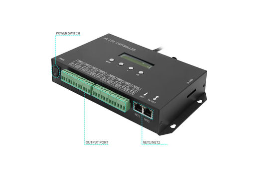 DMX512 Программируемый SPI Led Controller H807SA 8192 Пиксели Для DMX512 WS2811 WS2812B WS2815 APA102 Led Strip