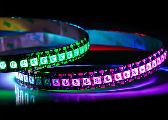 HD107S 5V Full Color Smart Pixel LED Strip 144led SMD5050 RGB Индивидуальная адресуемая цифровая игровая световая полоса